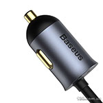 Автомобільний зарядний пристрій Baseus Share Together PPS multi-port Fast charging with extension cord 120W 2U+2C Gray CCBT-A0G