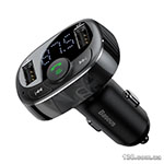 Car charger with FM modulator Baseus T Shaped S-09A Car Bluetooth MP3 Player (Standard Edition) Black CCMT000001