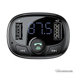 Car charger with FM modulator Baseus T Shaped S-09A Car Bluetooth MP3 Player (Standard Edition) Black CCMT000001