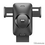 Cell phone holder with wireless charging Baseus Wisdom Auto Alignment 15W Black CGZX000001