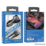 Car charger Borofone BZ14A Mercury PD20W+QC3.0 (Type-C to Lightning) Black BZ14ACLB