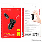 Car charger Borofone BZ18 single port QC3.0 car charger 18W Black BZ18B