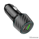 Car charger Borofone BZ21 Brilliant 48W dual port PD30W+QC3.0 car charger Black BZ21B