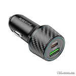 Car charger Borofone BZ21 Brilliant 48W dual port PD30W+QC3.0 car charger Black BZ21B
