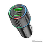 Автомобильное зарядное устройство Borofone BZ21A Brilliant 36W dual port QC3.0 car charger Black BZ21AB