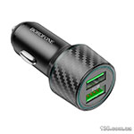 Автомобильное зарядное устройство Borofone BZ21A Brilliant 36W dual port QC3.0 car charger Black BZ21AB