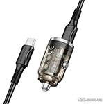Автомобильное зарядное устройство Borofone BZ29A Talented PD36W+QC3.0 car charger set (Type-C to Type-C) Black