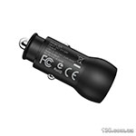 Car charger Borofone BZ9 Wise route dual port car charger Black BZ9B