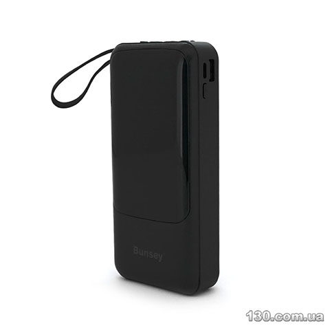 Power bank Bunsey BY-14 20000 mAh, Input:MicroUSB+Type-C, Output:2USB/Type-C, PD10W, Black