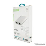 Power bank Bunsey BY-40 30000 mAh, Input:MicroUSB+Type-C, Output:2USB/Type-C, QC22.5W/PD20W, White