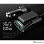 Автомобільний зарядний пристрій CHAROME C7 4-Port Front and Back Seat Car Charger Black