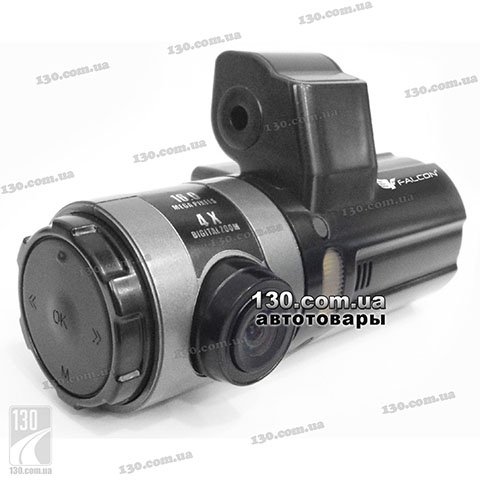 Автомобільний відеореєстратор Falcon HD18-LCD-TRIO з трьома камерами, світлодіодним підсвічуванням та дисплеєм
