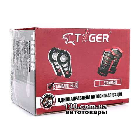 Car alarm Tiger STANDARD Plus with one-way communication and siren (with a shock sensor)