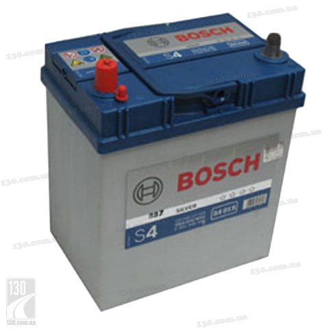 Bosch S4 Silver 540 127 033 40 Ah — car battery left “+” for Asia type cars