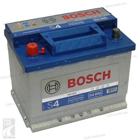 Bosch S4 Silver (0092S40060) 60 Аг — автомобільний акумулятор «+» ліворуч