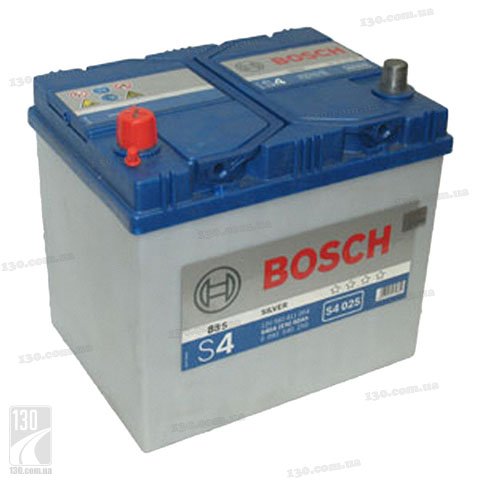 Автомобільний акумулятор Bosch S4 Silver (0092S40250) 60 Аг «+» ліворуч для азійських автомобілів