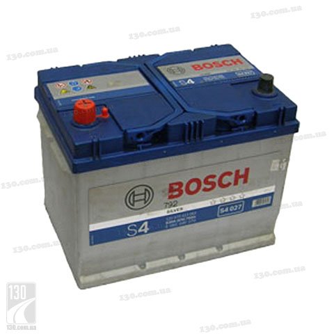 Bosch S4 Silver 570 413 063 70 Ah — car battery left “+” for Asia type cars