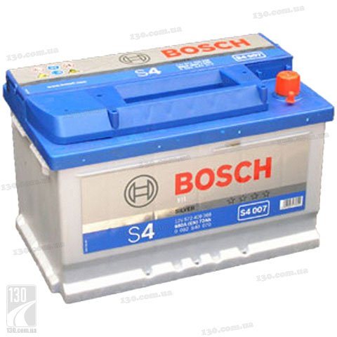 Car battery Bosch S4 Silver 572 409 068 72 Ah right “+”