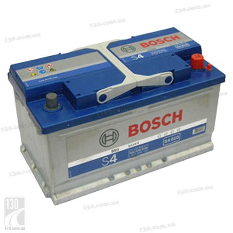 Car battery Bosch S4 Silver 580 406 074 80 Ah right “+”