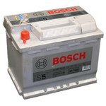 Car battery Bosch S5 Silver Plus 563 401 061 63 Ah left “+”