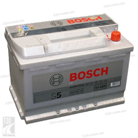 Bosch S5 Silver Plus 577 400 078 77 Ah — car battery right “+”