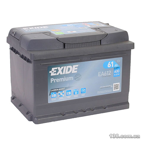 Автомобильный аккумулятор EXIDE Premium 6CT 61 Ач «+» справа