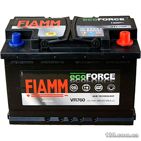 FIAMM Eco Force AGM 6CT 70Ah VR760 — автомобільний акумулятор «+» праворуч