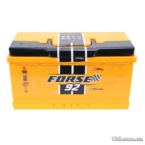 Forse Premium 6CT — car battery 92 Ah right «+»