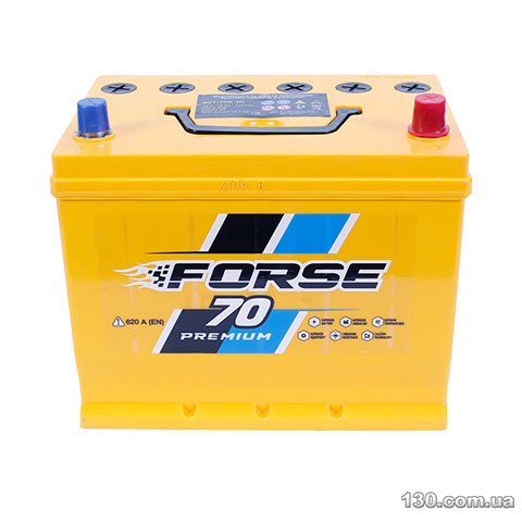 Forse Premium 6CT — car battery ASIA 70 Ah right «+»