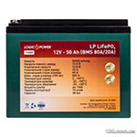 Car battery Logic Power LP LiFePO4 50 Ah left «+»