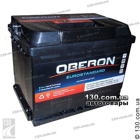 Автомобільний акумулятор Oberon 6CT-55АЗ 55 Аг