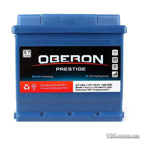 Car battery Oberon Prestige 6CT 50Ah «+» left