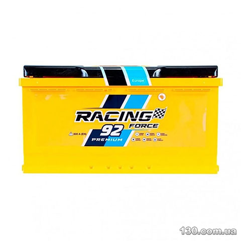 Racing Force Premium 6CT 92Ah — car battery «+» right