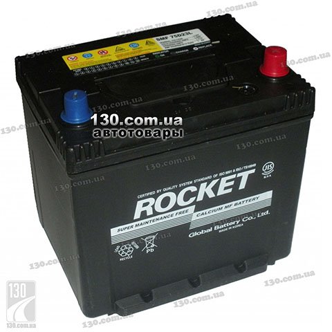 Car battery Rocket 6CT-65AZ 65 Ah right “+” for Asia type cars