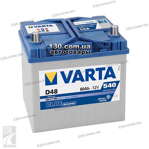 Автомобильный аккумулятор Varta Blue Dynamic 6СТ-60АЗ 560411054 D48 60 Ач «+» слева для азиатских автомобилей