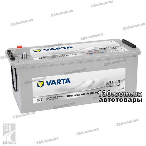 Varta Silver Dynamic 645400 145 Ah — car battery right “+”