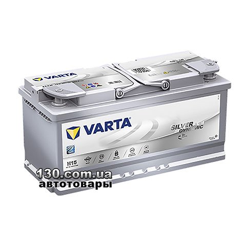 Varta Silver Dynamic AGM 6СТ-105АЗ Е 605901095 H15 105 Ач — автомобильный аккумулятор «+» справа