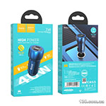 Car charger HOCO Z48 Tough 40W dual port (2C) car charger Sapphire Blue