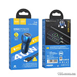 Car charger HOCO Z48 Tough 40W dual port (2C) car charger set (Type-C to Type-C) Sapphire Blue
