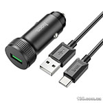 Car charger HOCO Z49A Level single port QC3.0 18W (Type-C) Black