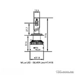 Светодиодные автолампы (комплект) MLux LED - Silver Line H7/H18 28 Вт, 5000К