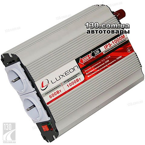 Luxeon IPS-1000M — автомобильный преобразователь напряжения (инвертор) 12 в 220 Вольт (макс. 1000 Вт)