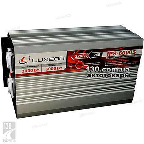 Автомобільний перетворювач напруги (інвертор) Luxeon IPS-6000S 24 в 220 Вольт (макс. 6000 Вт)