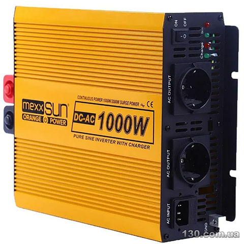 Mexxsun YX 1000W — car voltage converter 12 V, 1000 / 2000 W, pure sine wave