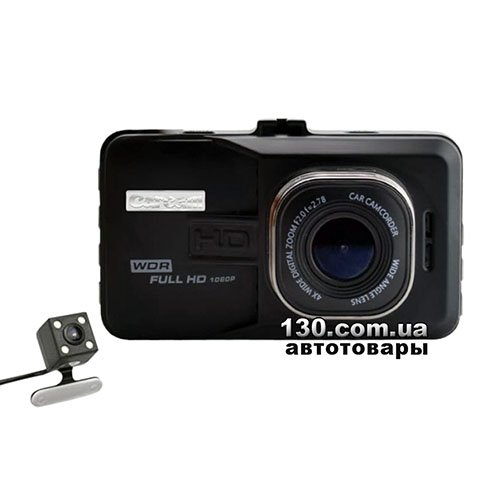 Carcam T636 — автомобильный видеорегистратор с двумя камерами и дисплеем