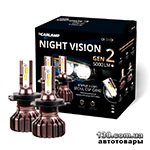Светодиодные автолампы (комплект) Carlamp Night Vision Gen2 H4 5500K (NVGH4)