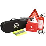 Cars owner set with a bag Poputchik 01-028-E black for Nissan