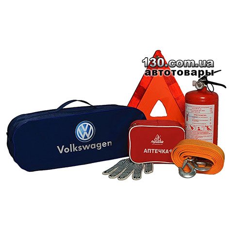 Набор автомобилиста с сумкой Poputchik 01-057-Л синий для Volkswagen