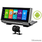 Автомобільний відеореєстратор Celsior DVR TAB 7 на Android, з дисплеєм 7", Bluetooth, GPS, Wi-Fi і двома камерами