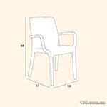 Chair Bica Verona armchair color brown